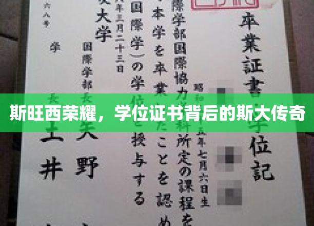 斯旺西荣耀，学位证书背后的斯大传奇