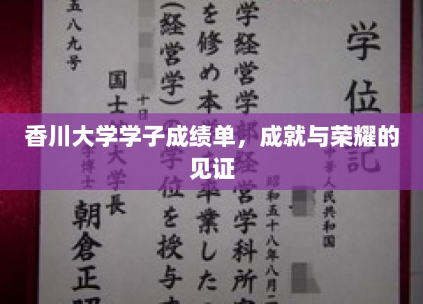 香川大学骄子风采，揭秘学子荣耀背后的真实成绩单