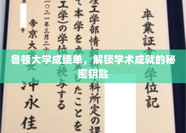 鲁顿大学成绩单，揭秘学子辉煌背后的神秘密码