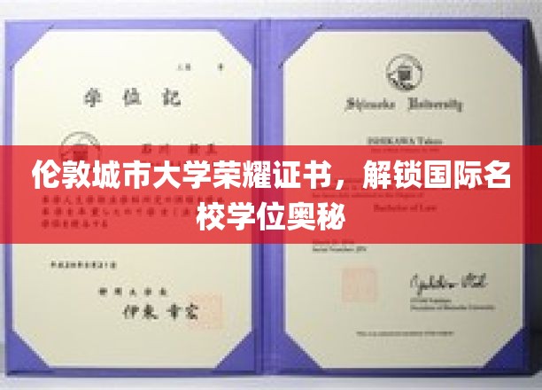 伦敦城市大学荣耀证书，开启国际名校学位之门