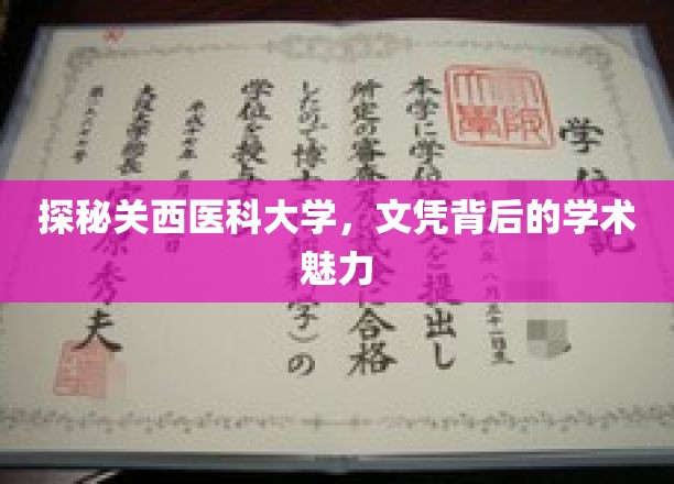 解码关西医科大学，文凭背后的学术瑰宝