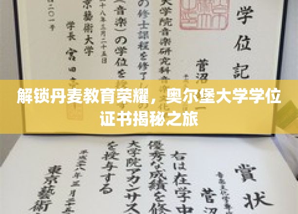 解锁丹麦教育荣耀，奥尔堡大学学位证书揭秘之旅