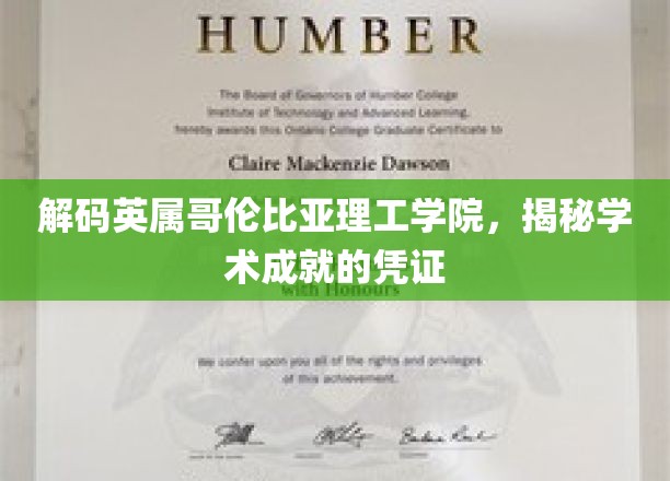 解码英属哥伦比亚理工学院，揭秘学术成就的凭证