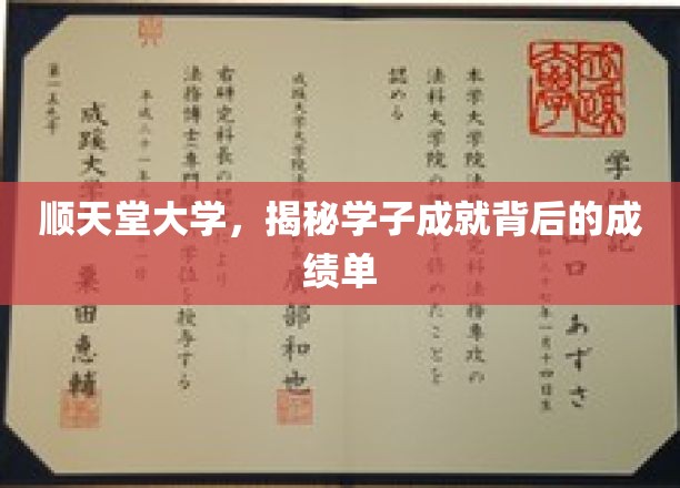 探寻顺天堂学子卓越成就的奥秘，揭秘背后的非凡成绩单