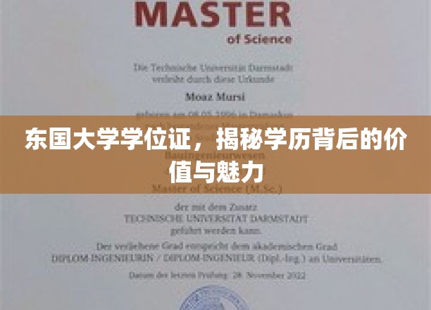 东国大学学位证书，展现学历背后的价值与魅力