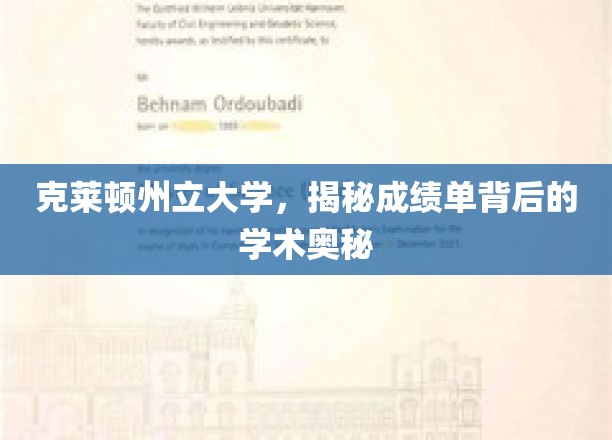 揭开克莱顿州立大学成绩单的学术面纱