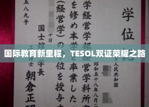 国际教育新里程，TESOL双证荣耀之路