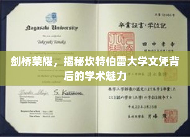 解码剑桥之光，探寻坎特伯雷大学文凭背后的非凡魅力