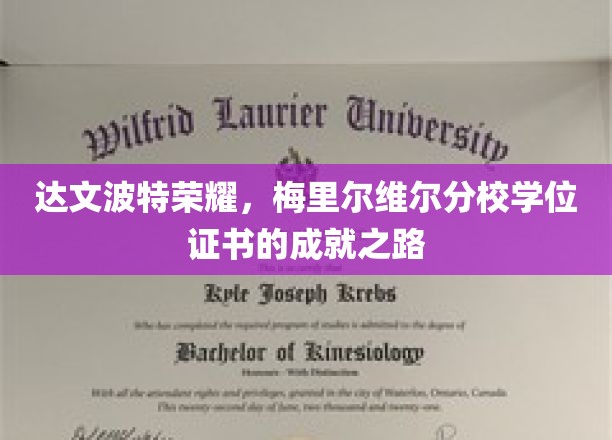达文波特荣耀，梅里尔维尔分校学位证书的辉煌之路