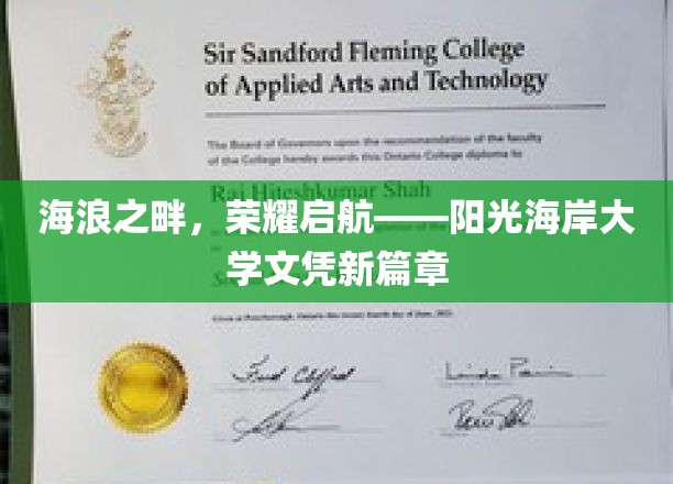 海浪之畔，荣耀启航——阳光海岸大学文凭新篇章