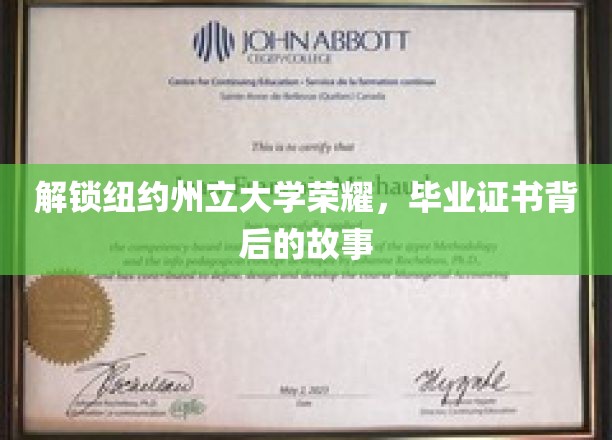 解锁纽约州立大学荣耀，毕业证书背后的故事