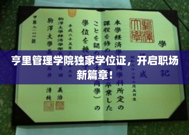 亨里管理学院学位证，解锁职业发展新里程