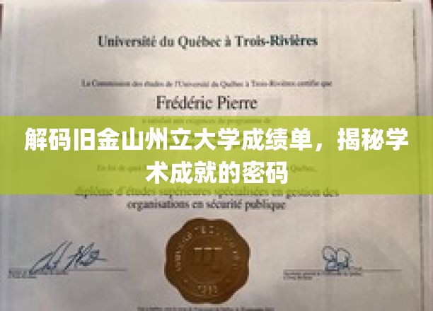 解码旧金山州立大学成绩单，揭秘学术成就的密码