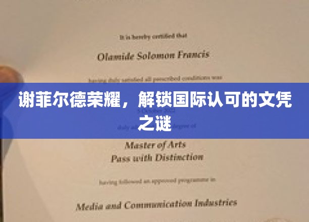谢菲尔德荣耀解码，国际文凭的奥秘之旅