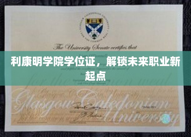 利康明学院学位证，开启职业生涯新篇章