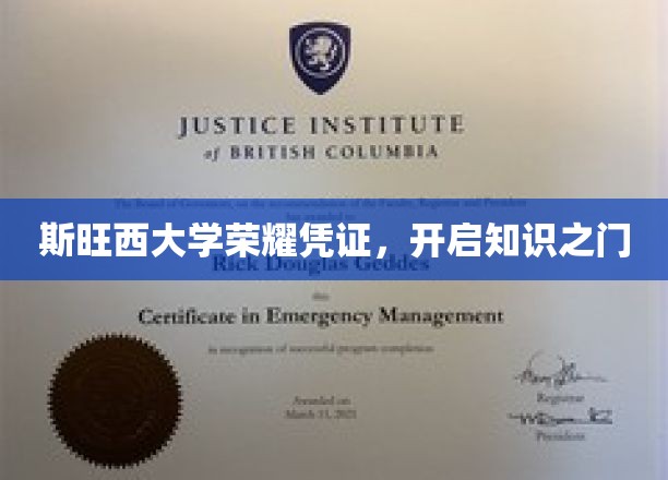 斯旺西大学荣耀凭证，开启知识之门