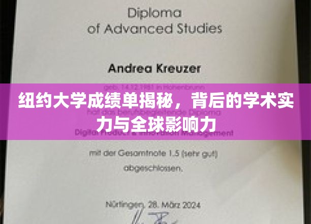 纽约大学成绩单揭秘，背后的学术实力与全球影响力