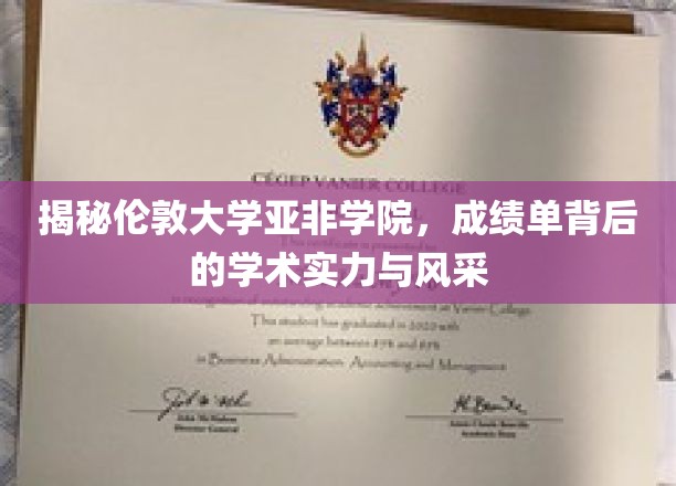 探寻伦敦亚非学院，成绩单映照下的学术荣耀与魅力