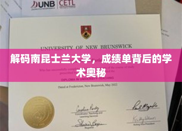 解码南昆士兰大学，探寻成绩单背后的学术奥秘