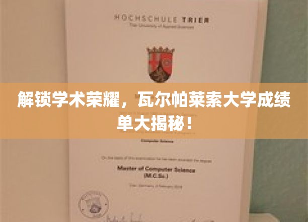 解锁学术荣耀，瓦尔帕莱索大学成绩单大揭秘！