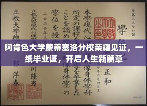 阿肯色大学蒙蒂塞洛分校荣耀颁发，毕业证书引领学子迈向人生新里程