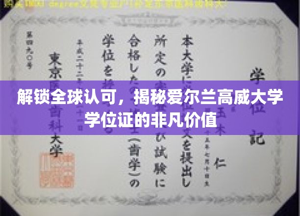 国际通行证在手，高威大学学位闪耀全球舞台