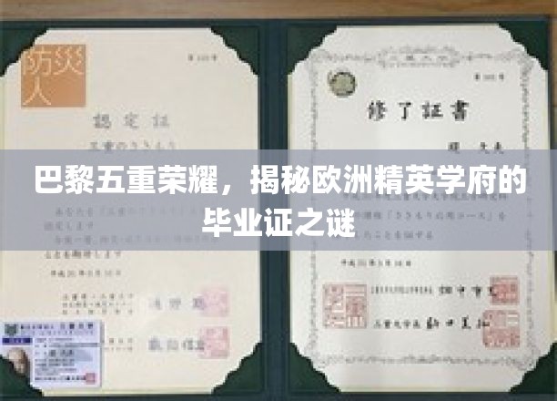 探寻巴黎精英学府，五大学院毕业证书背后的传奇故事