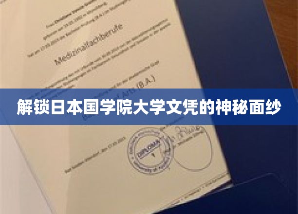 揭开日本国学院大学文凭背后的传奇故事
