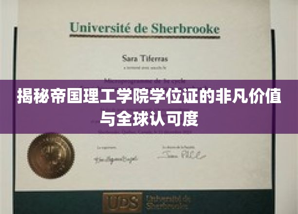 揭秘帝国理工学院学位证的非凡价值与全球认可度