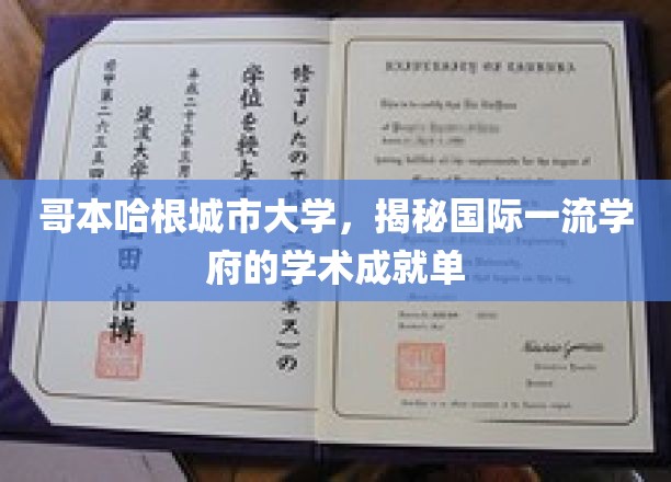 哥本哈根城市大学，揭秘国际一流学府的学术成就单
