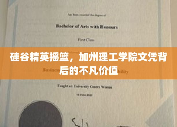 加州理工学院文凭，硅谷精英的通行证，揭开其不凡价值之谜