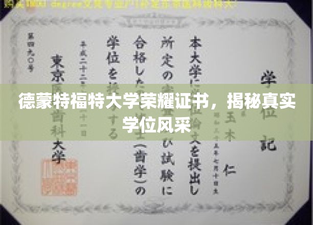 德蒙特福特大学证书大揭秘，一睹真实学位风采全貌