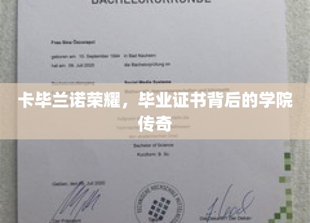 卡毕兰诺荣耀揭秘，毕业证书背后的神秘学院传奇