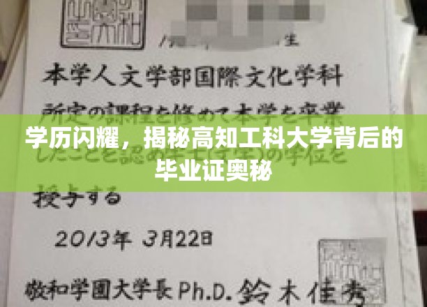 高学历光环下的秘密，探秘顶尖工科大学的毕业证之谜