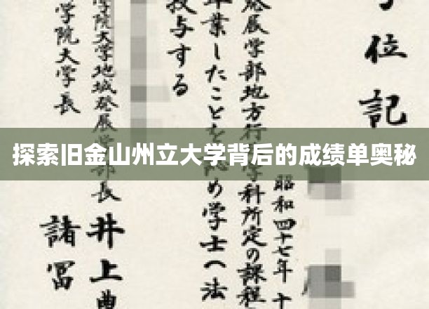 揭开旧金山州立大学卓越成就的神秘面纱