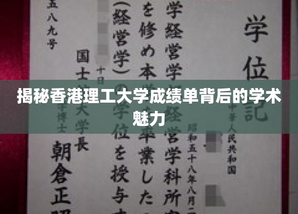 解码香港理工大学，成绩单里的学术风采探秘