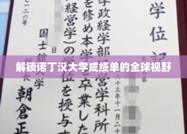 诺丁汉大学成绩单，透视国际教育的新窗口