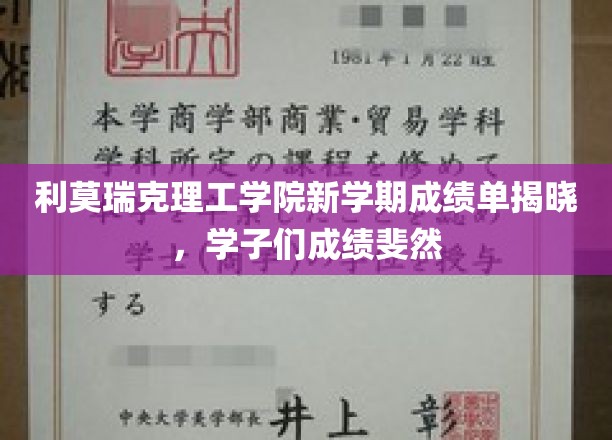 利莫瑞克理工学院新学期荣耀榜，学子成绩耀眼绽放