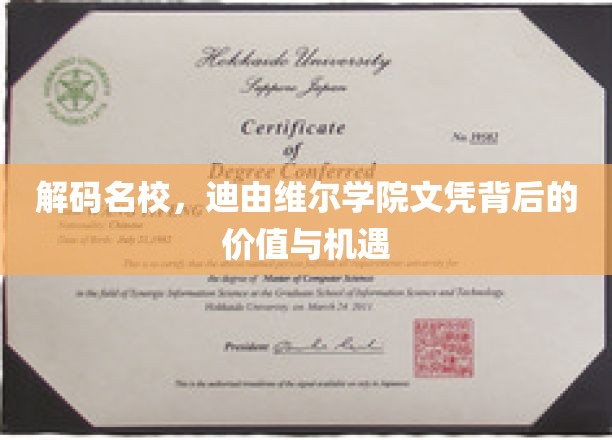 解码名校，迪由维尔学院文凭背后的价值与机遇
