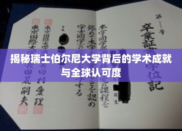 探索瑞士伯尔尼大学，学术璀璨与国际赞誉的秘密花园