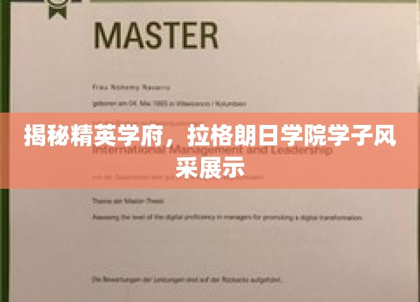 揭秘精英学府，拉格朗日学院学子风采展示