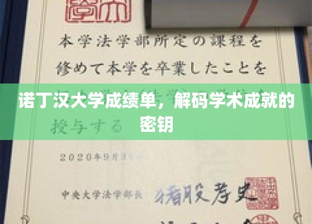 诺丁汉大学成绩单，解锁学术成就的密钥
