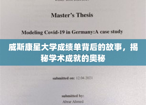 探寻威斯康星大学成绩单背后的传奇，解码学术辉煌的秘密