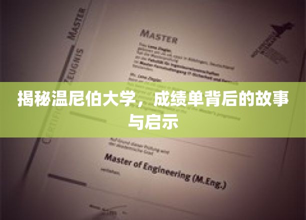 解码温尼伯大学成绩单，背后的成长轨迹与人生启示