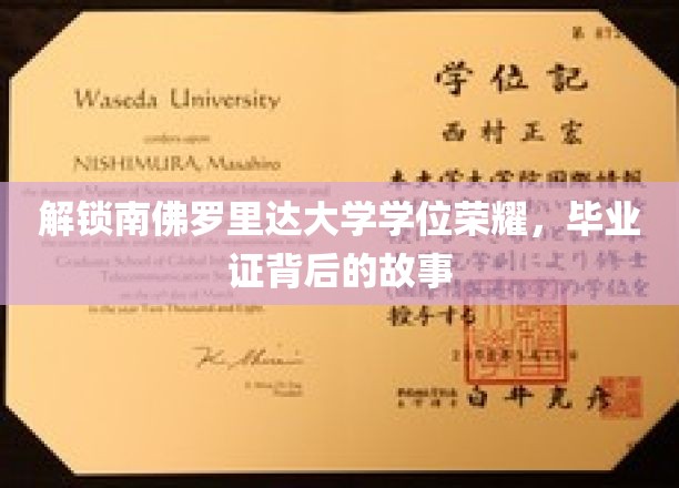 解锁南佛罗里达大学学位荣耀，毕业证背后的故事