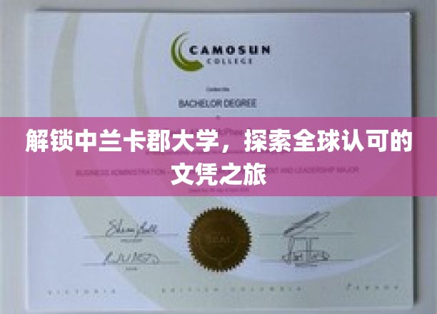 解锁中兰卡郡大学，探索全球认可的文凭之旅
