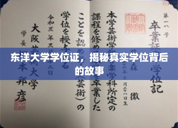 探寻东洋大学学位证背后的传奇故事