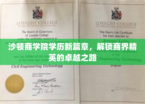 沙顿商学院学历新篇章，解锁商界精英的卓越之路