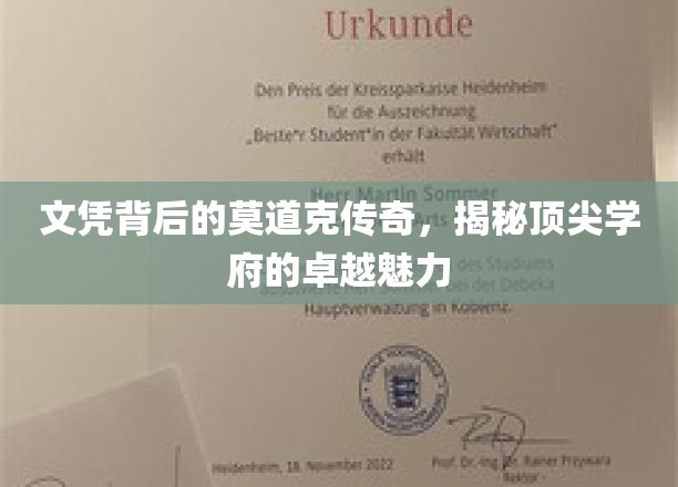 解码莫道克荣耀，探索顶尖学府的神秘风采