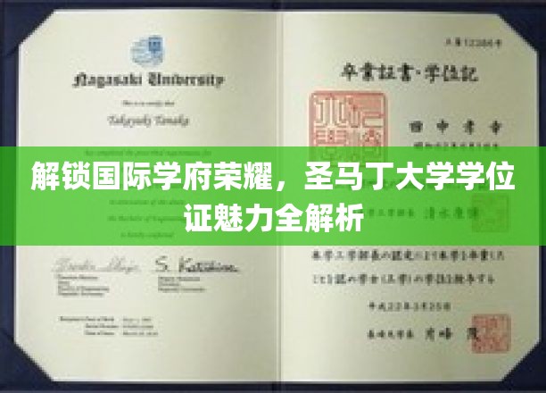 解锁国际学府荣耀，圣马丁大学学位证魅力全解析